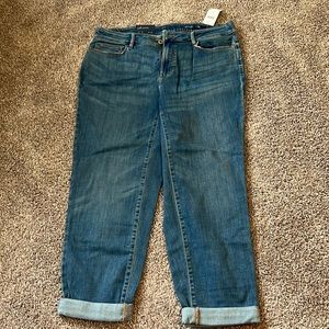 NWT J. Jill Boyfriend Straight Leg Ankle Denim